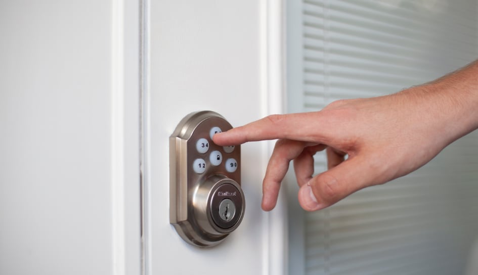 ADT smartlock on a Manhattan home